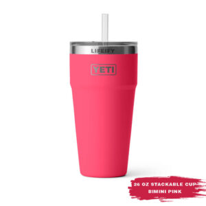 [Chính Hãng] Ly Giữ Nhiệt YETI Rambler 26oz Stackable Cup (780ml) - Kèm Nắp Ống Hút