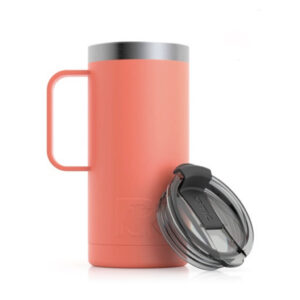 Ly Giữ Nhiệt RTIC Travel Coffee Mug 470ml (16oz) Chính Hãng USA - Coral