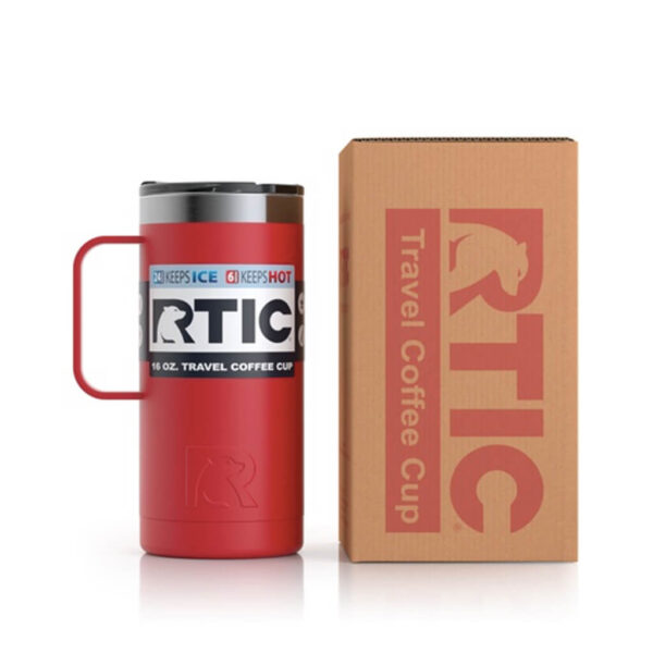 Ly Giữ Nhiệt RTIC Travel Coffee Mug 470ml (16oz) Chính Hãng USA - Cardinal