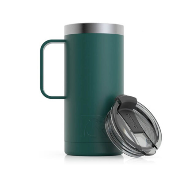 Ly Giữ Nhiệt RTIC Travel Coffee Mug 470ml (16oz) Chính Hãng USA - Forest Green