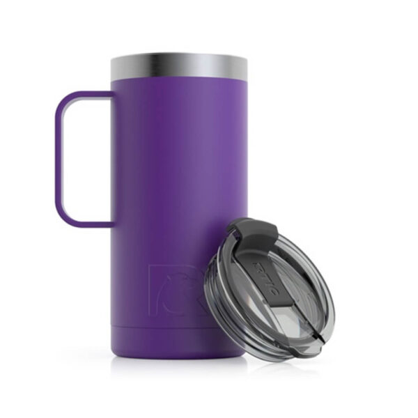 Ly Giữ Nhiệt RTIC Travel Coffee Mug 470ml (16oz) Chính Hãng USA - Majestic Purple