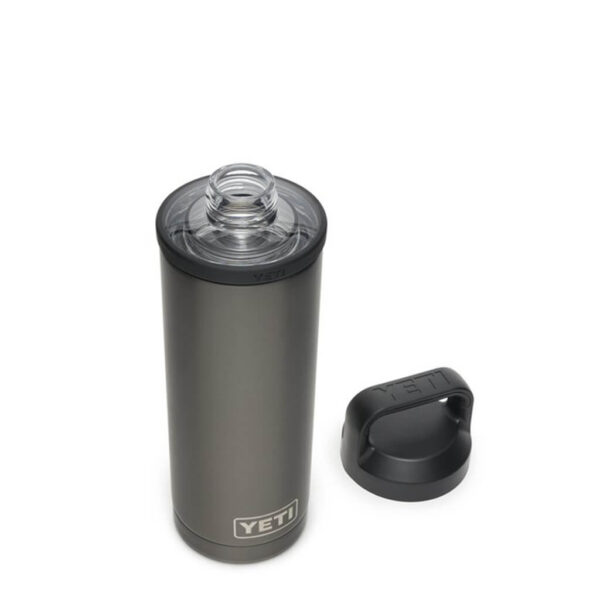 Bình Giữ Nhiệt Cao Cấp YETI Rambler 18oz (540ml) Bottle Chug Cap - Graphite (Phiên Bản Đặc Biệt)