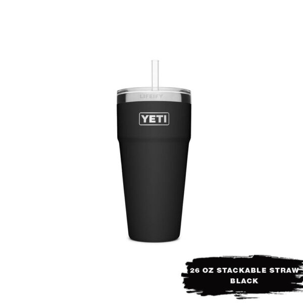 [Chính Hãng] Ly Giữ Nhiệt YETI Rambler 26oz Stackable Cup (780ml) - Kèm Nắp Ống Hút