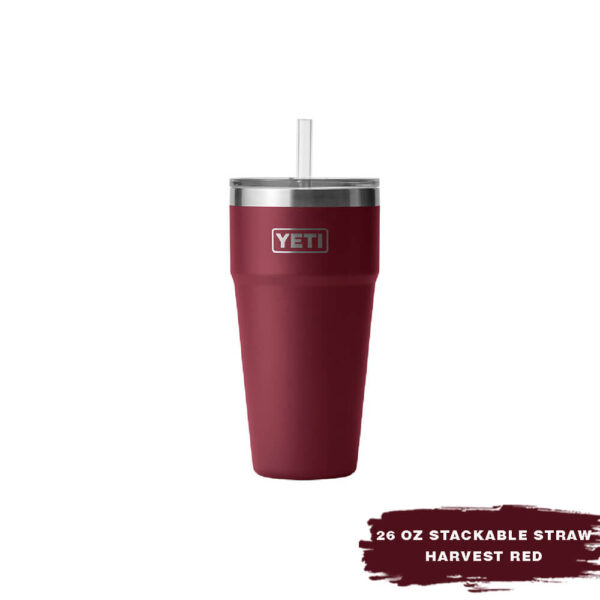 [Chính Hãng] Ly Giữ Nhiệt YETI Rambler 26oz Stackable Cup (780ml) - Kèm Nắp Ống Hút