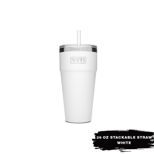 [Chính Hãng] Ly Giữ Nhiệt YETI Rambler 26oz Stackable Cup (780ml) - Kèm Nắp Ống Hút