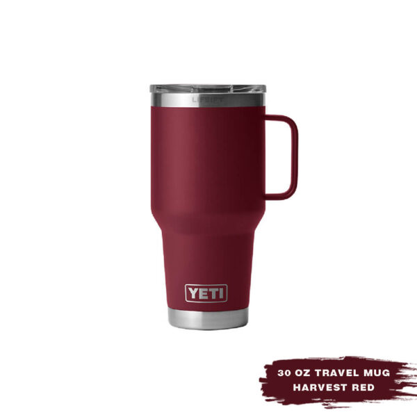 [Chính Hãng] Ly Giữ Nhiệt Chống Tràn YETI Rambler 30 oz Travel Mug Stronghold Lid (900ml)